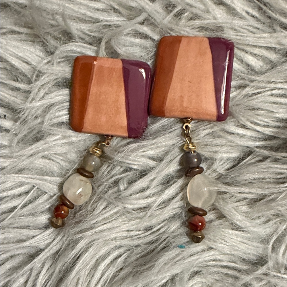 Elegant Multicolor Dangle Earrings